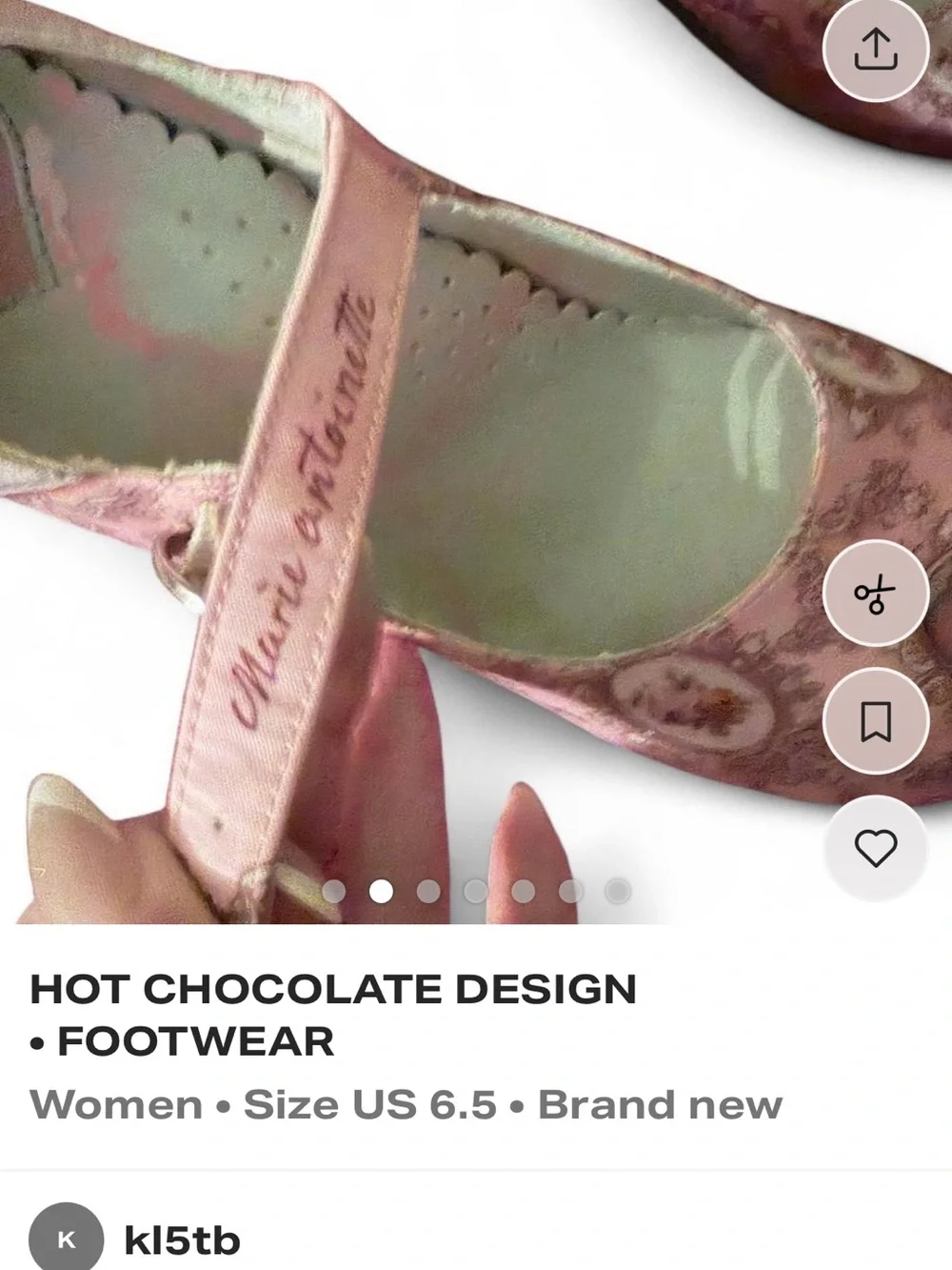 Women’s Pink Mary Jane Shoes with Vintage Print